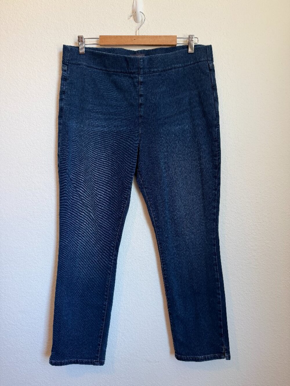 NYDJ Alina Pull-On Ankle Jeans Dark Medium Rinse Size 14